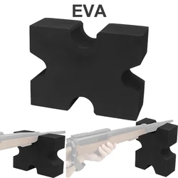Reposapiés EVA, banco de tiro, soporte para Rifle, escopeta, montaje en bloque X, soporte para pistola, reducción de retroceso para accesorios de pistola