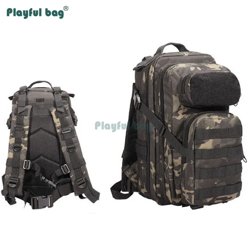 Mochila táctica 3P para exteriores, bolsas de viaje para montar en campo, mochila de Montañismo de camuflaje multifuncional a prueba de lluvia AVA57 - imagen 2