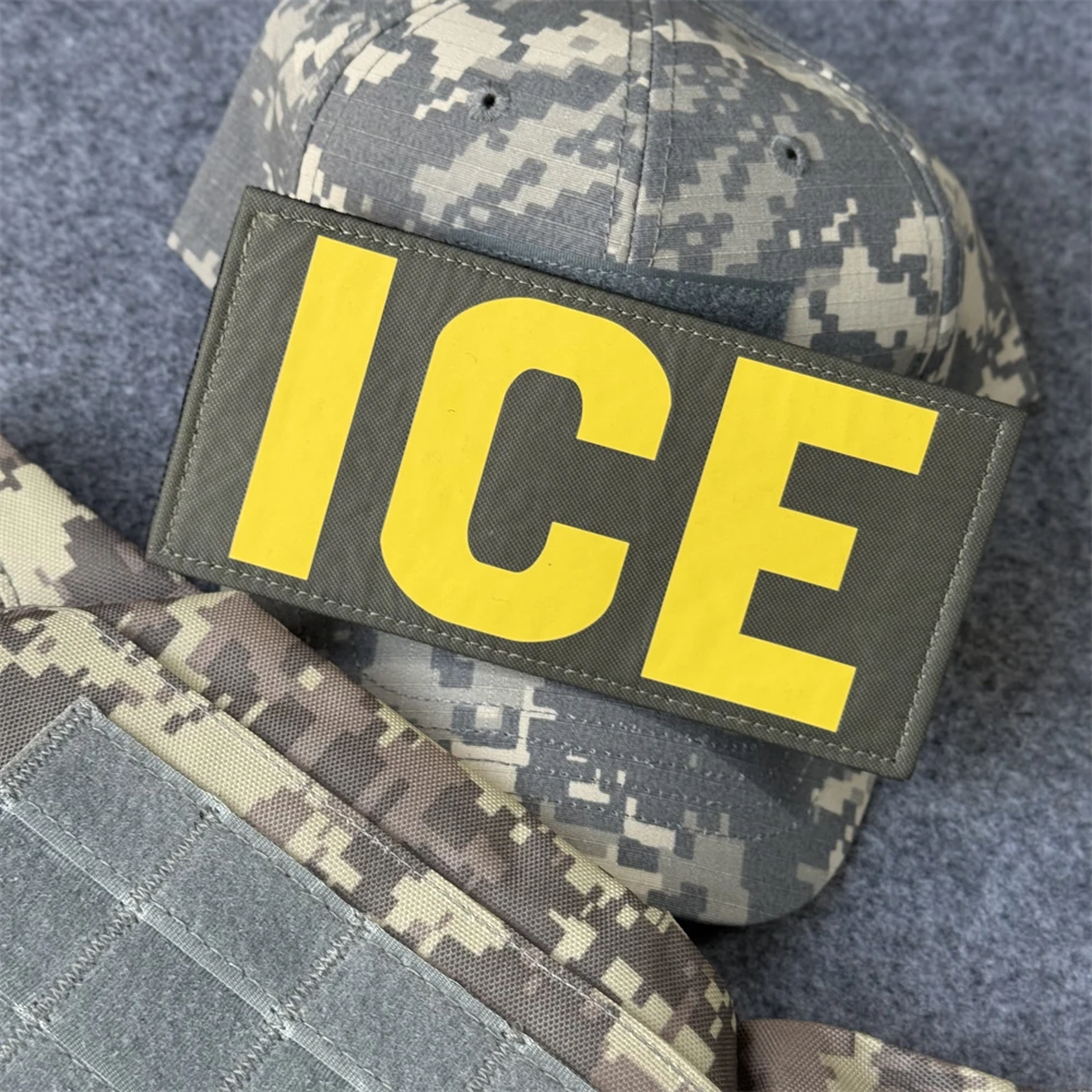 Parche de hielo, insignia de moral táctica, parches de gancho y bucle impresos para ropa, equipo militar, pegatina para casco - imagen 3