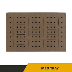 Bandeja médica táctica con inserción, tablero de almacenamiento incorporado mejorado, bolsa de primeros auxilios, organización de equipo para caza al aire libre y Camping