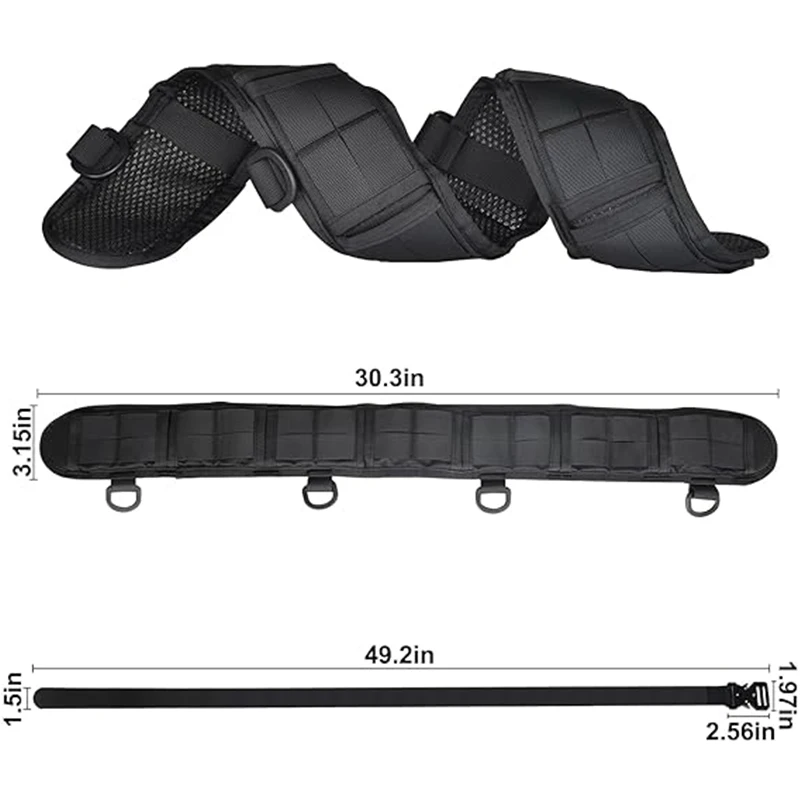 Conjunto de cinturón para hombre, cinturón táctico multifuncional para caza al aire libre, equipo de cinturón de nailon de alta calidad - imagen 3