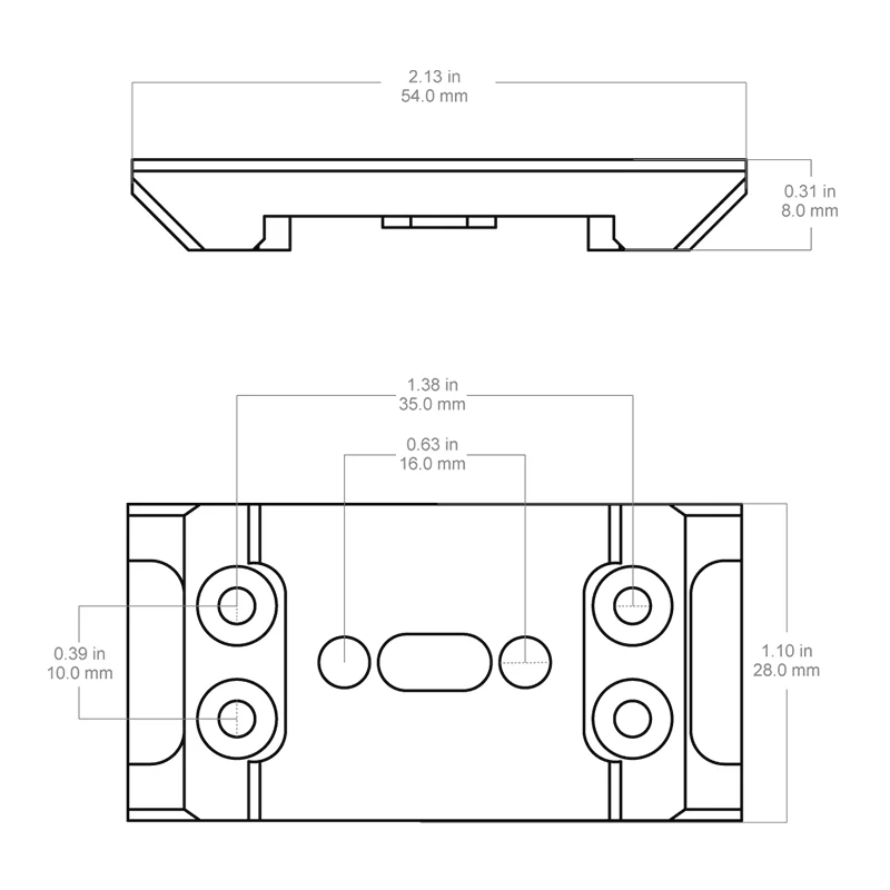 Soporte de adaptador de punto rojo Vector Vas Rum, soporte de alcance táctico con huella de ron, Base Picatinny de perfil bajo de 8 mm - imagen 2