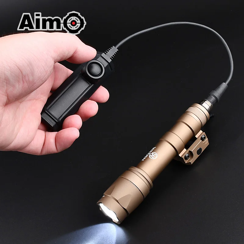 Linterna de Metal M600C de 600 lúmenes + interruptor de función Dual SF, apto para riel de Picatiny táctico de 20MM, M300, M600, Wadsn Airsoft, luz de pistola de caza - imagen 3