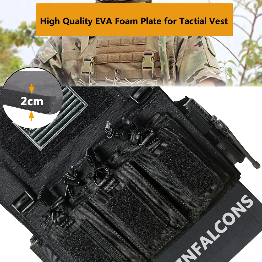 UNIONTAC Placa de espuma EVA de alta calidad para chaleco táctil, paneles delanteros y traseros ligeros * 2, tablero de espuma de estilo ligero - imagen 4