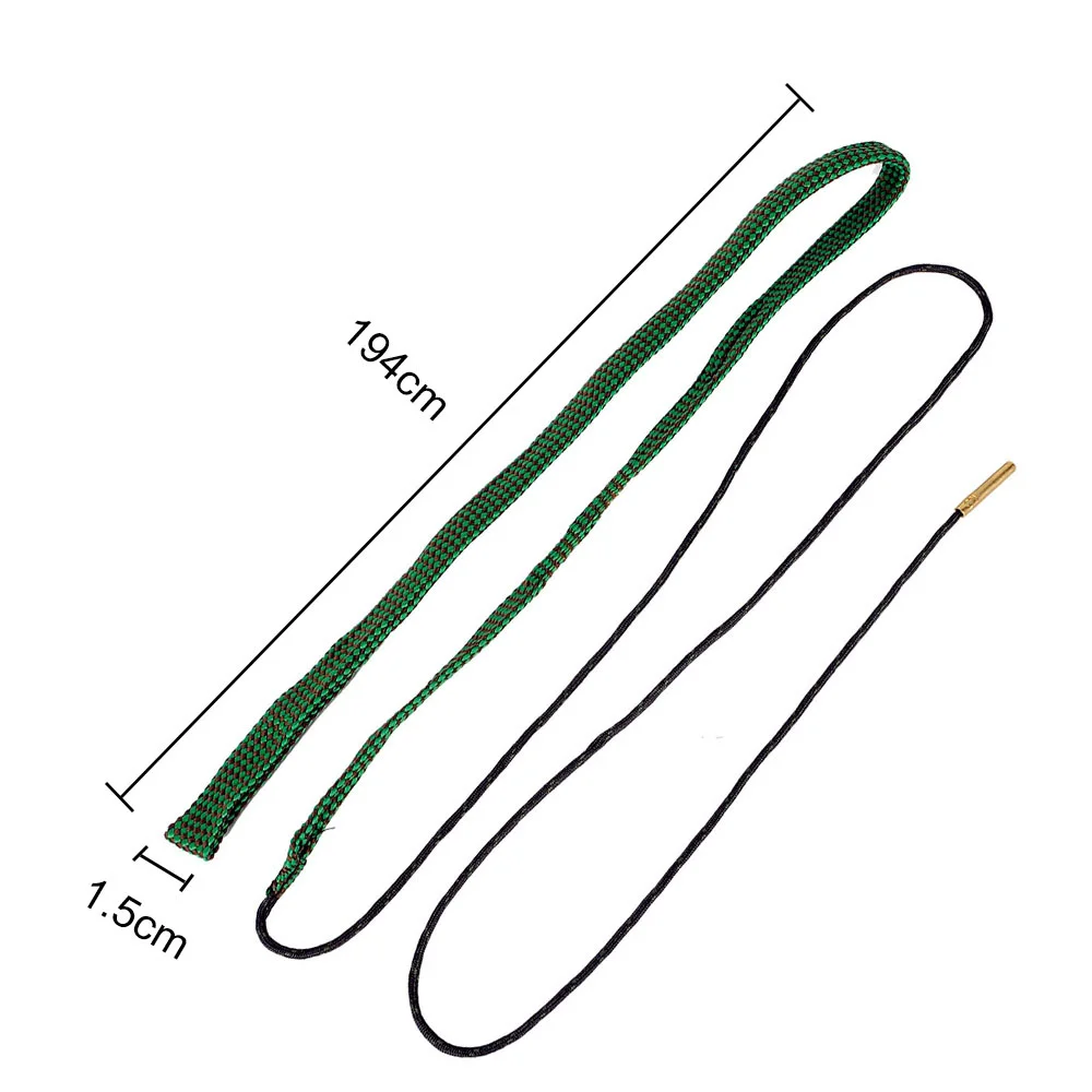 Kit de limpieza de pistola, herramienta de limpieza de barril de rifle, cuerda de 22 cal. Limpiador de tuberías con 38 cal y 5,56mm, 7,62mm,12ga,airsoft, caza - imagen 5