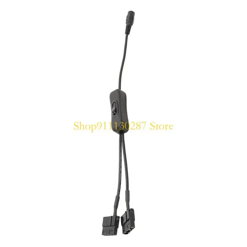 J1HC versátil DC5.5x2.1 mm enchufe alimentación a 4pin para adaptador alimentación del ventilador PC Molex - imagen 2