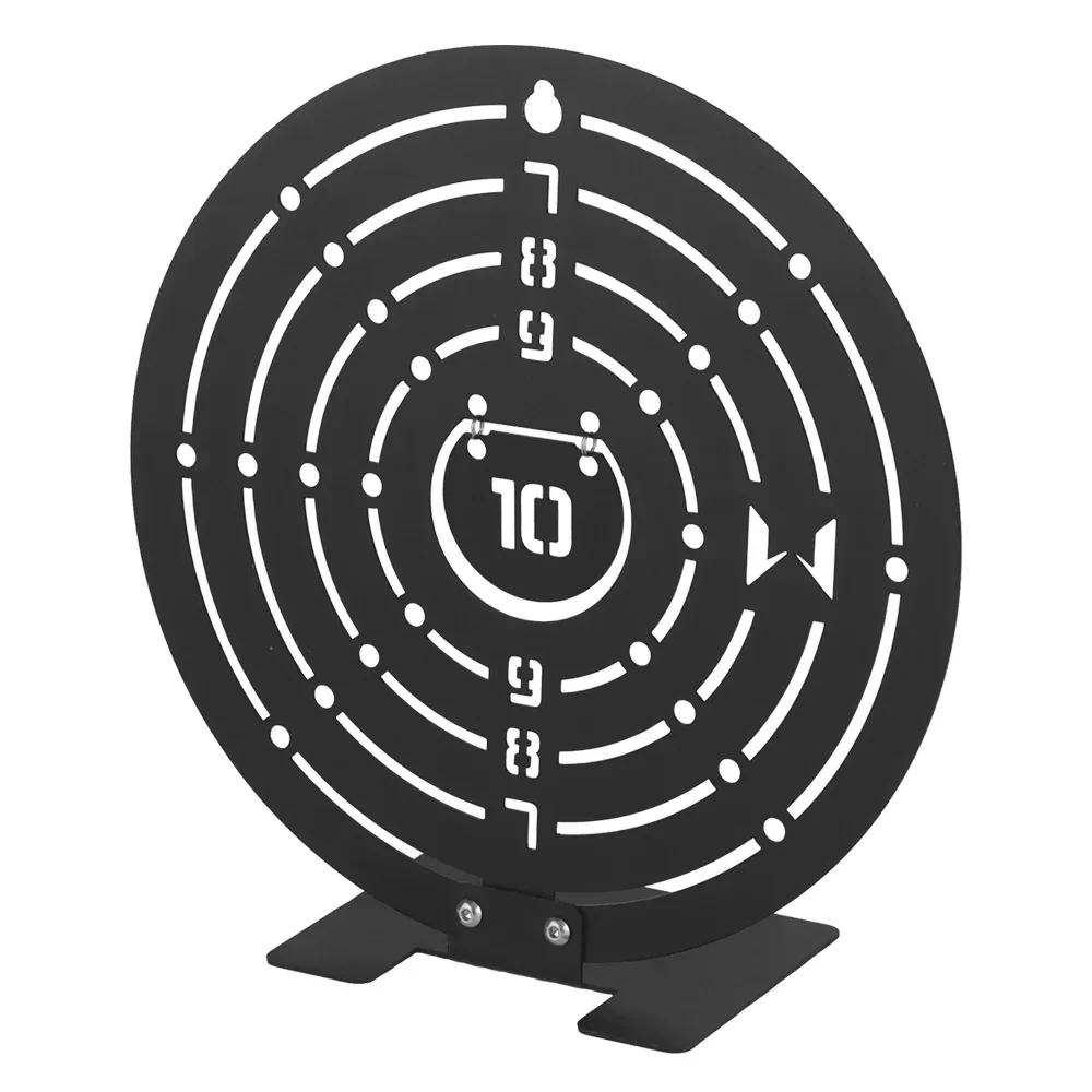 Objetivo de tiro de entrenamiento profesional redondo táctico deportes al aire libre objetivo de práctica de Metal duradero de acero inoxidable - imagen 2