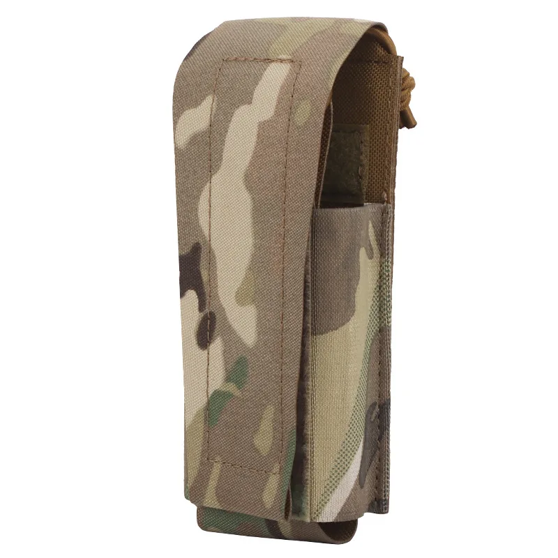 Bolsa de spray de pimienta Molle para caza, bolsa multiusos, bolsa de almacenamiento de revistas elástica, soporte para linterna, chaleco táctico, accesorios para cinturón