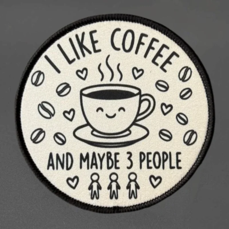 Parche moral táctico café con cierre velcro para chaleco MOLLE - imagen 2