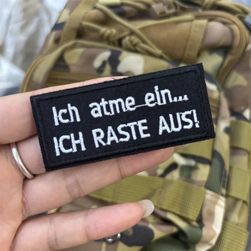 Parche bordado táctico para ropa, insignia de moral, gancho, parches militares, pegatinas para mochila - imagen 3