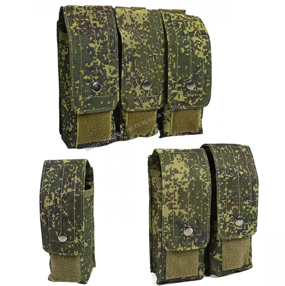 Bolsa táctica MOLLE para cargadores fusil 5.56 7.62 doble capa - imagen 3