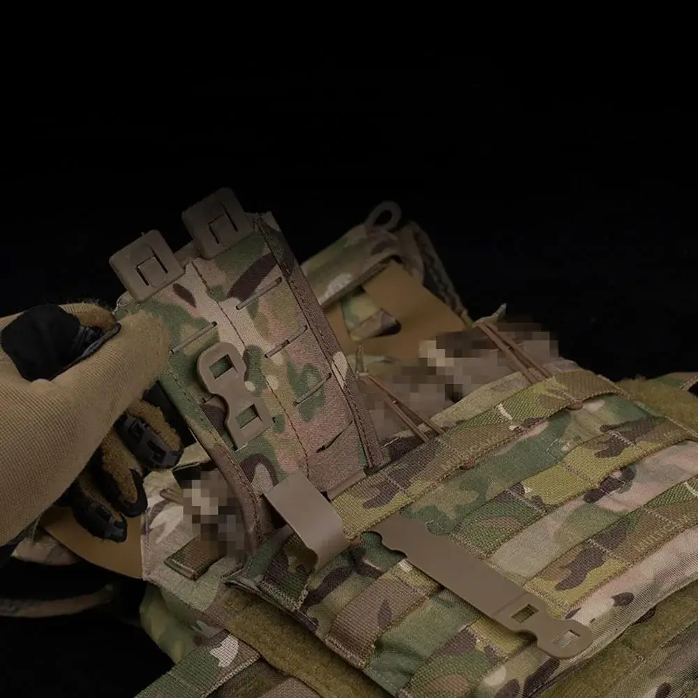 Bolsa con tapa doble 5,56 Mag, paquete de accesorios, chaleco táctico para exteriores, bolsa de herramientas multifuncional Molle - imagen 4