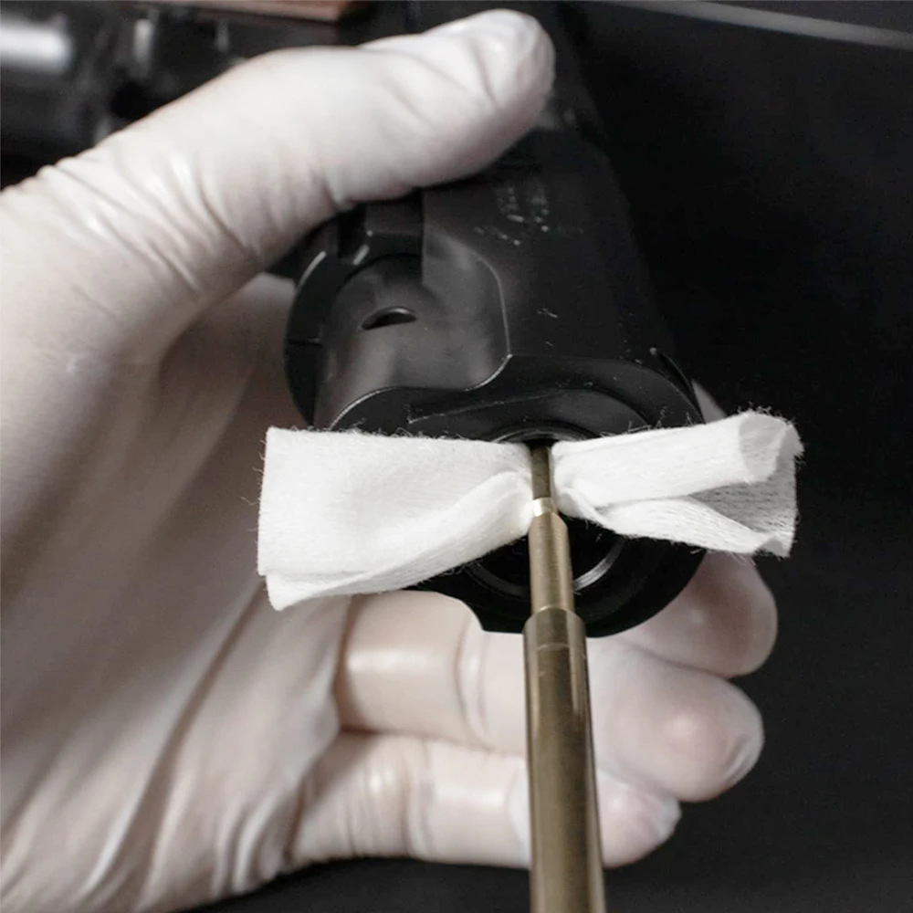 Parche de limpieza de pistola de piezas, herramienta de limpieza de pistola de Airsoft, alta absorción de agua, accesorios de pistola de caza de algodón, 200 - imagen 2