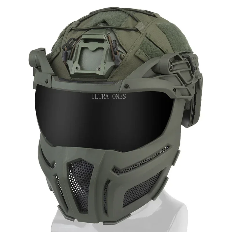 Casco táctico rápido Airsoft Paintball juego de guerra cascos protectores totalmente cubiertos Cs deportes al aire libre equipo resistente a impactos - imagen 2