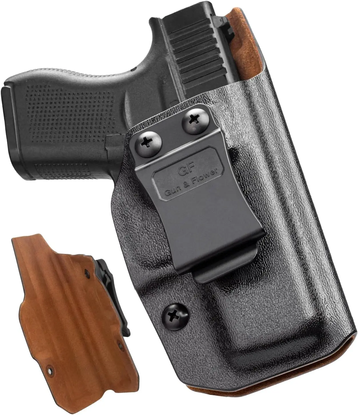 Sólo para Glock 43/ 43X, funda Kydex IWB, funda de transporte oculta con cinturilla interior, G43/ G43X, Adj. Cant y retención, mano derecha
