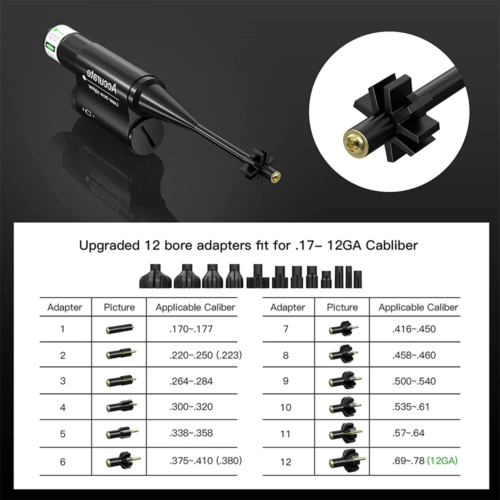 Mira láser táctica para calibración de cañón, kit universal - imagen 3