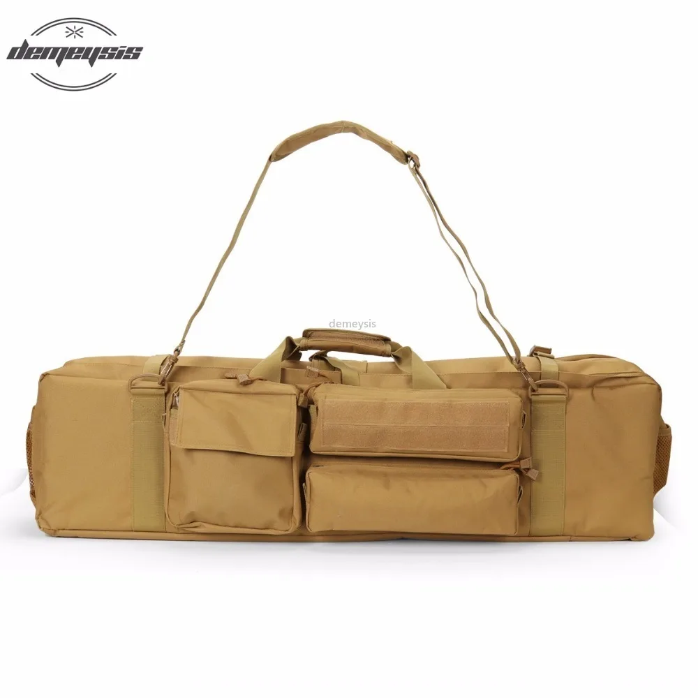 Mochila táctica para pistola, bolsas dobles para Rifle, Estuche de transporte de carabina doble para sierra M249 M4A1 M16 AR15 - imagen 3