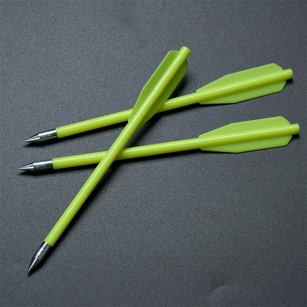 12 24 36 Uds. Pernos de ballesta de plástico de 6,3 pulgadas flecha de ballesta para deportes al aire libre - imagen 4