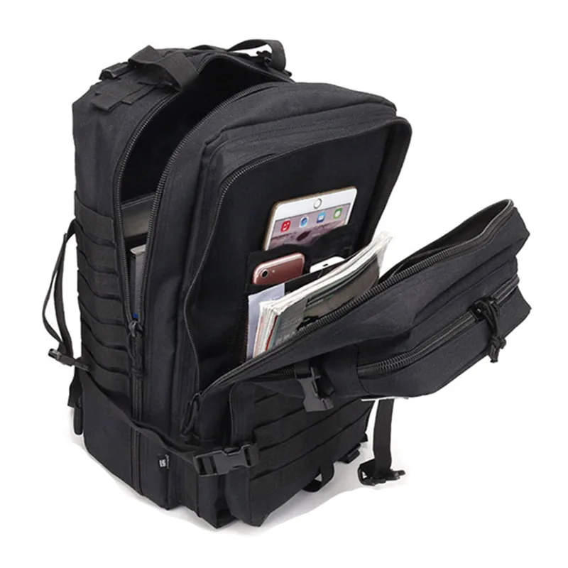 Mochila táctica de 45L para hombre, mochila impermeable de nailon 1000D para deportes al aire libre, Camping, caza, senderismo, escalada y senderismo - imagen 5