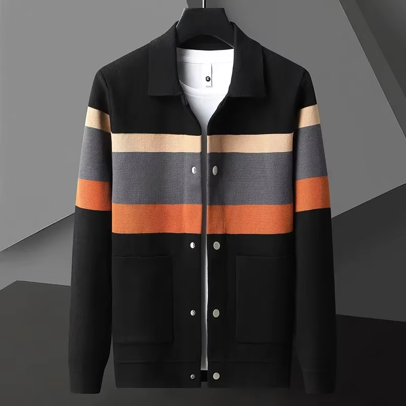 Cárdigan de punto invierno hombre – Oversize casual M-5XL - imagen 2