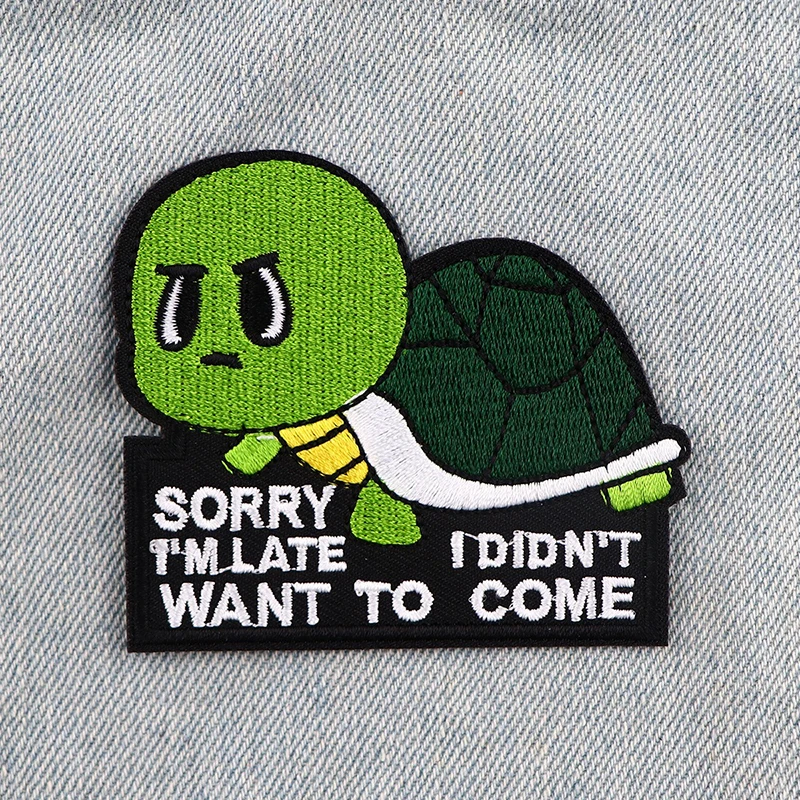 Parche bordado de dibujos animados con citas de ganso, accesorios de ropa y equipaje, parches de planchado de animación, nuevo - imagen 4