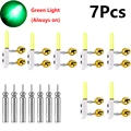 7Pcs Green Light