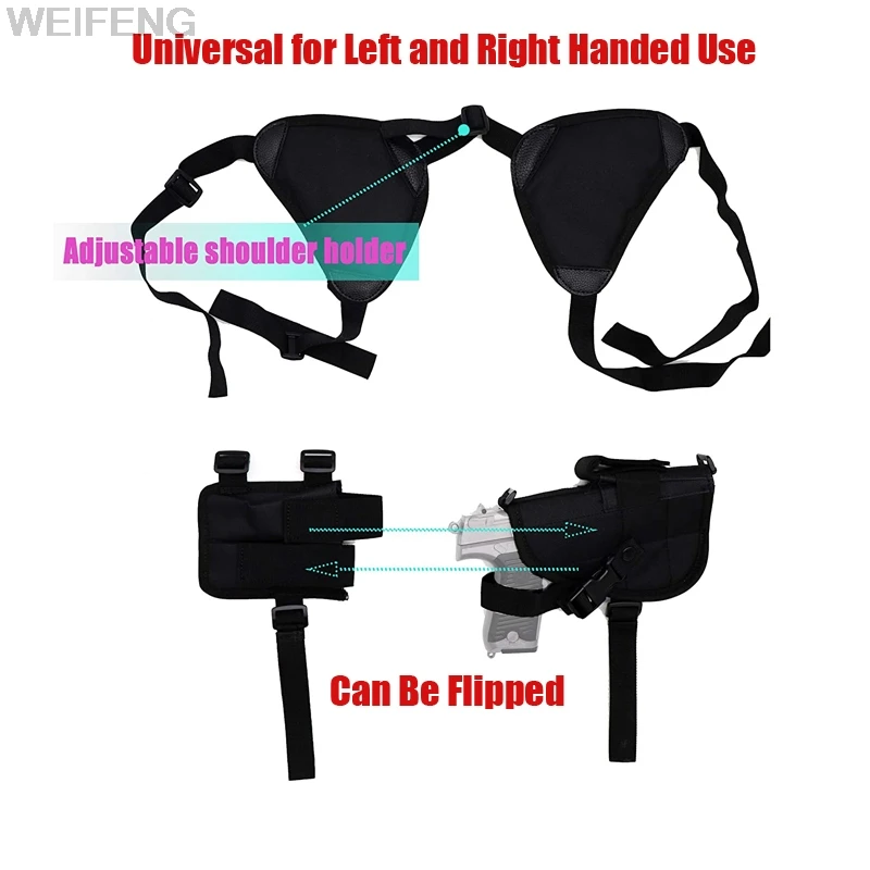 Funda de hombro de transporte oculto, funda de pistola ajustable para axila y axila, compatible con GL 17/18/19/22/43 G2C Beretta M9 PX4 P226 - imagen 2