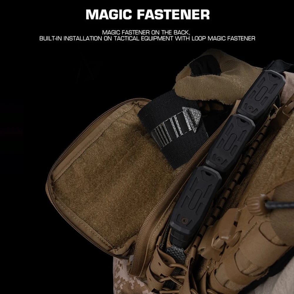 Placa táctica multiusos, cierre mágico, hebilla de nailon, funda de almacenamiento para escopeta, bolsa Mag, linterna, organizador de bolígrafos ajustable - imagen 4
