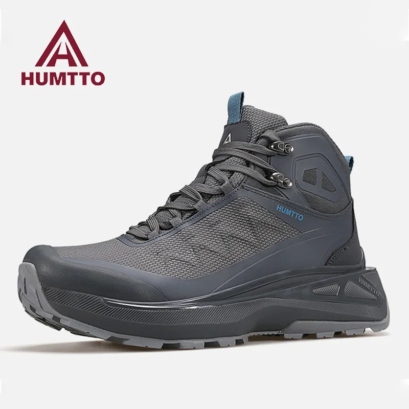 Zapatos de senderismo HUMTTO, botas de caza impermeables para hombre, botas tácticas de combate en el desierto para hombre, zapatillas tobilleras cálidas para caminar, botas de trekking al tobillo - imagen 2