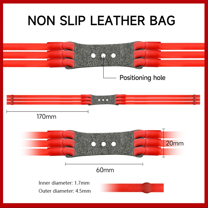 100% marca potente tiro Slingsshot tubo de goma de látex Natural banda catapulta equipo elástico alta banda de tubo elástico Ac - imagen 4