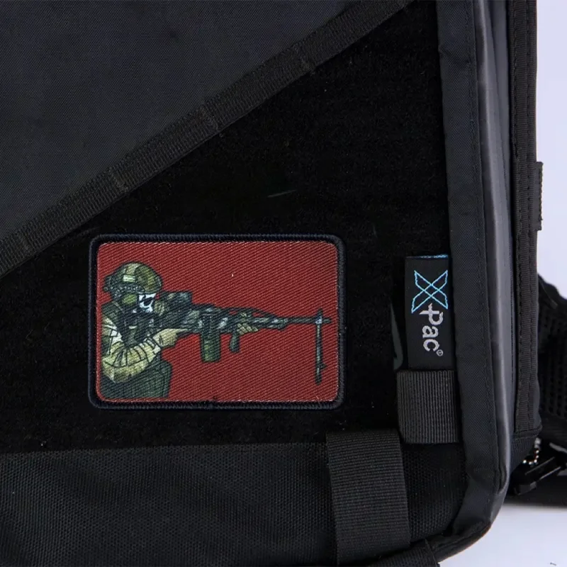 Parche de calavera táctica, insignia de moral militar, gancho de impresión y bucle, mochila, accesorios de decoración de ropa, pegatinas, brazalete - imagen 5