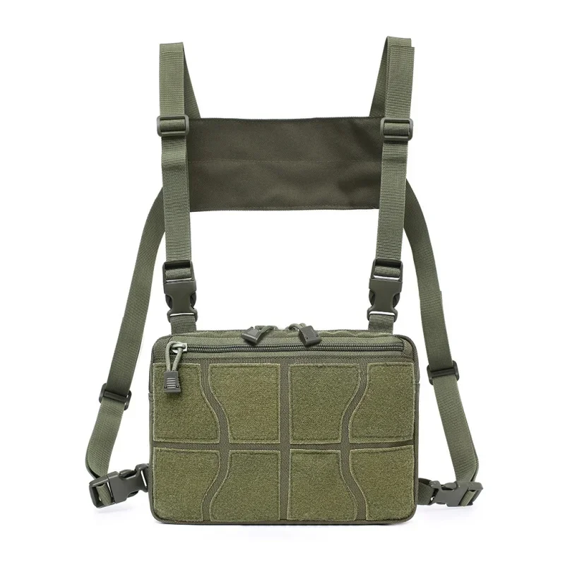 Bolsa táctica militar para el pecho, riñonera ajustable Unisex, bolsa de herramientas Molle multifuncional, bolso de hombro, chaleco táctico - imagen 2