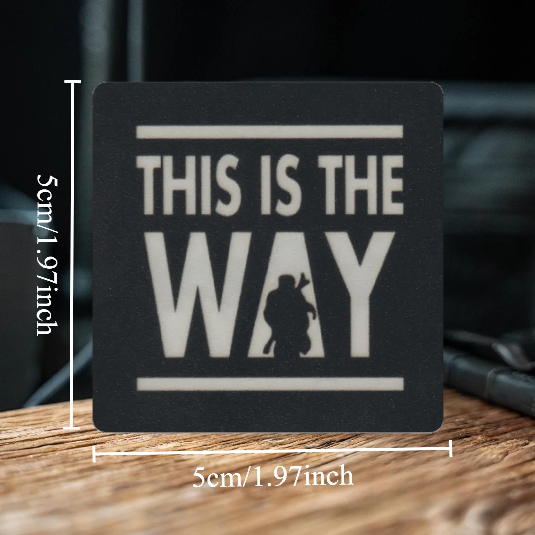 Es la manera insignia de moral táctica parche de gancho y bucle de PVC pegatina decorativa para mochila militar