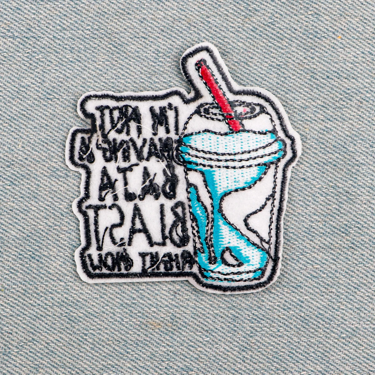 Parche bordado de bebida divertida, parches termoadhesivos para planchar en la ropa, insignias de costura DIY - imagen 4