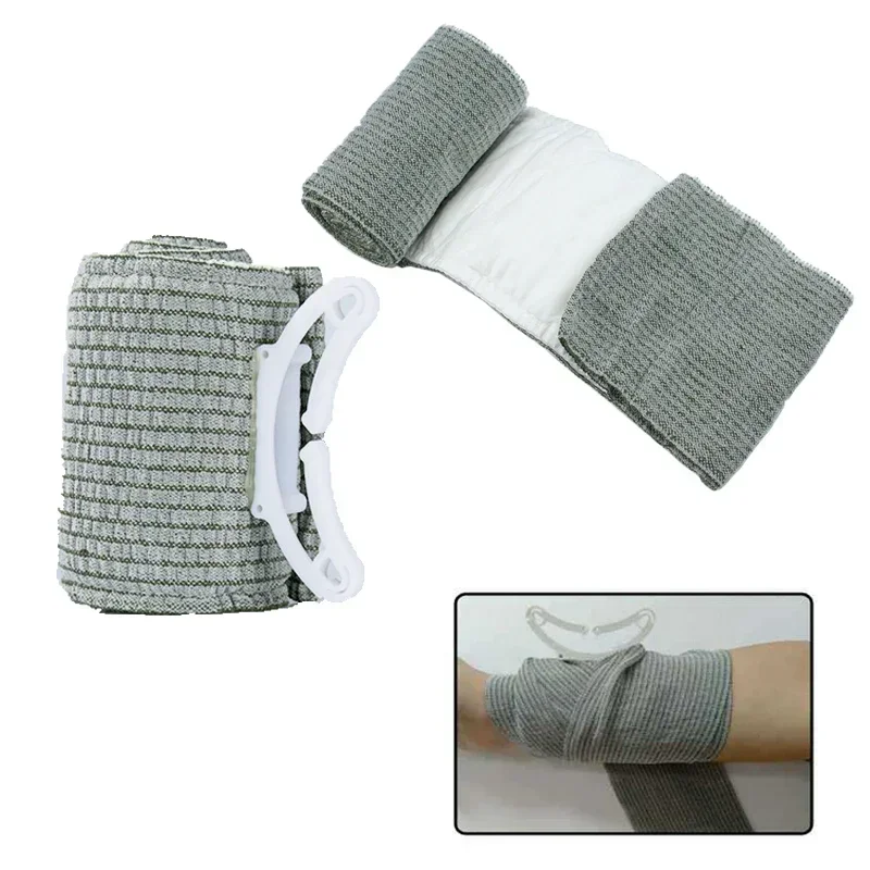 Kit médico para traumatismos de 4 o 6 pulgadas, vendaje israelí, protección de seguridad de emergencia para acampar al aire libre, senderismo, primeros auxilios para heridas - imagen 2