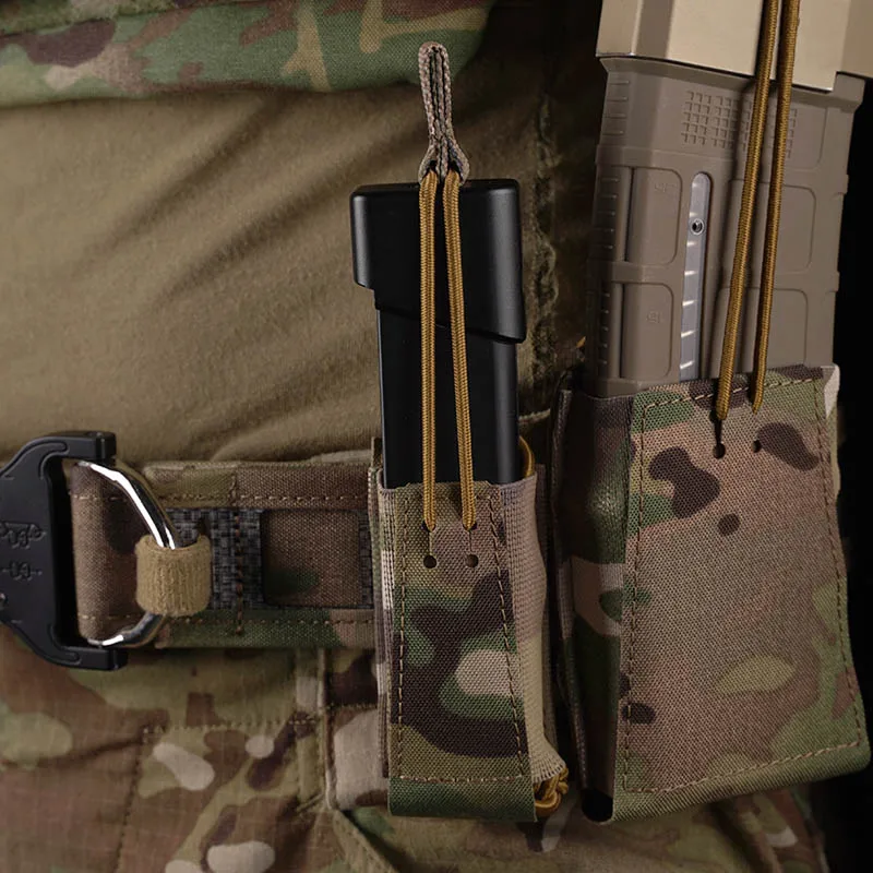 Bolsa Assaulter Single Mag, funda para revista de pistola, 9mm.40.45, Molle Mag Carrier para equipo, cinturón, chaleco, tiro Airsoft - imagen 2