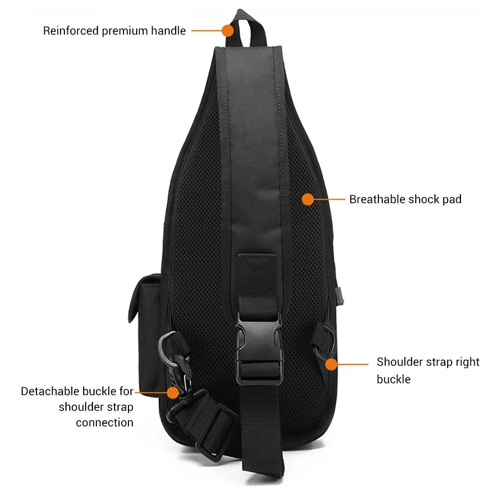 Bolsa de pistola táctica, bolsa de transporte para pistola, funda para pistola oculta, bolsa de transporte para pistola, bolsa de herramientas EDC para exteriores, mochila con eslinga ajustable - imagen 5
