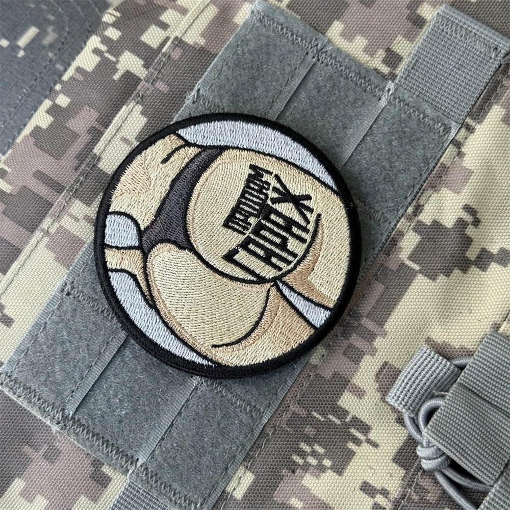 Chevron "Про Бм Гараж", insignia de moral bordada a caderas sexys, parche táctico para ropa, parches militares con gancho y bucle, apliques adhesivos