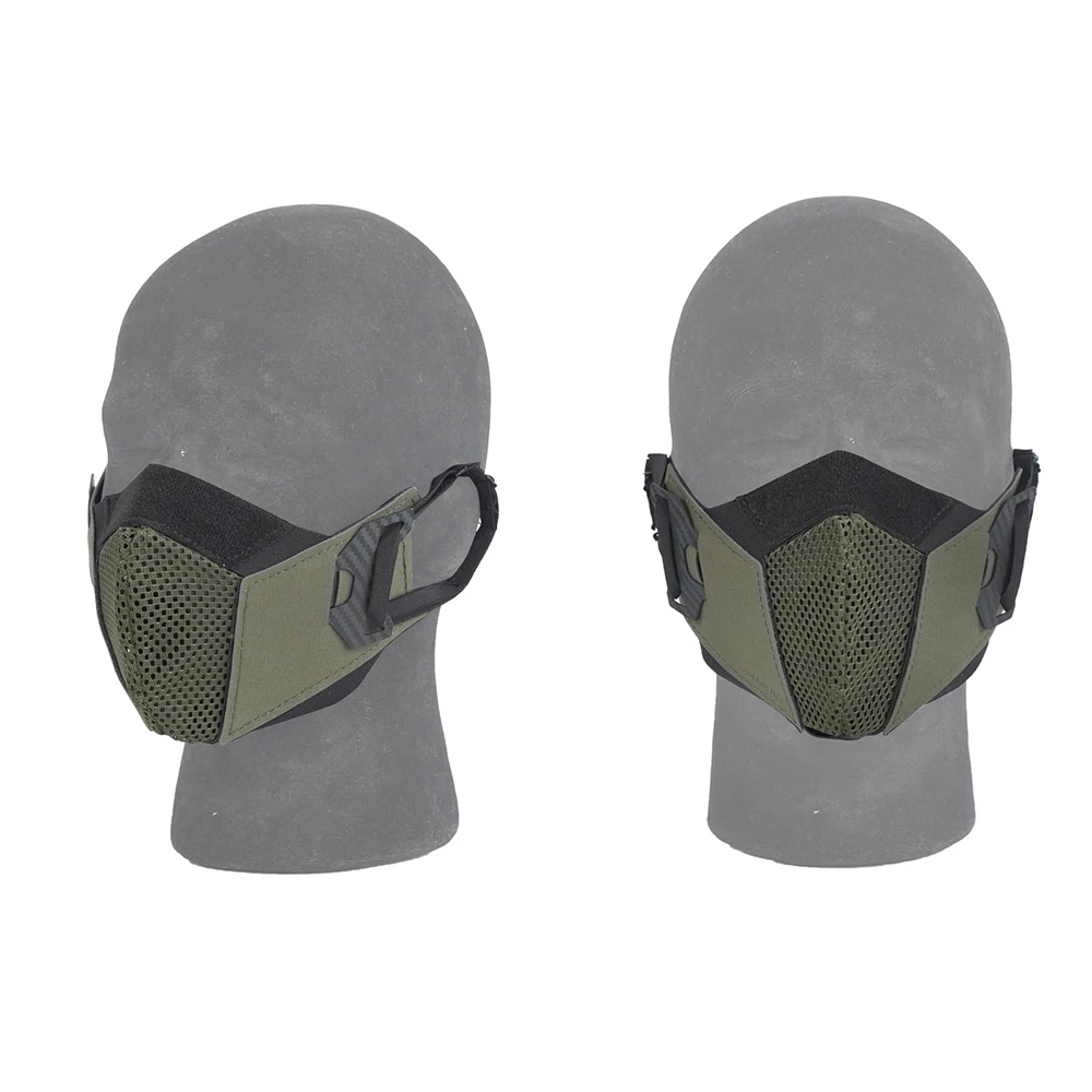 Mascarilla facial táctica antiniebla, equipo de protección de caza, accesorio de equipo de caza, Airsoft, cómodo, corte láser, transpirable - imagen 4