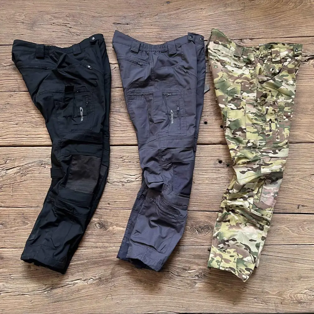 Pantalones de combate tácticos Pioneer Attack, pantalones de entrenamiento resistentes al desgaste con múltiples bolsillos para exteriores