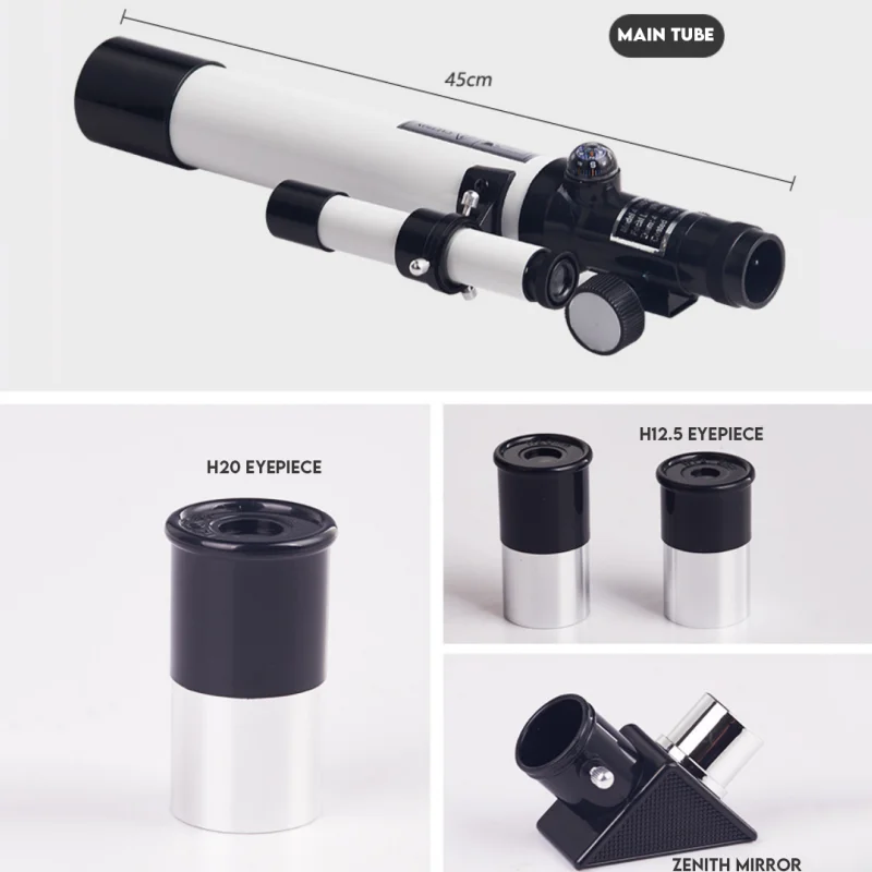 Telescopio astronómico profesional, monocular potente, binoculares de largo alcance, Luna, espacio, planeta, observación, regalos para niños - imagen 5