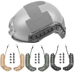 Cascos tácticos ligeros riel lateral varios colores para combate
