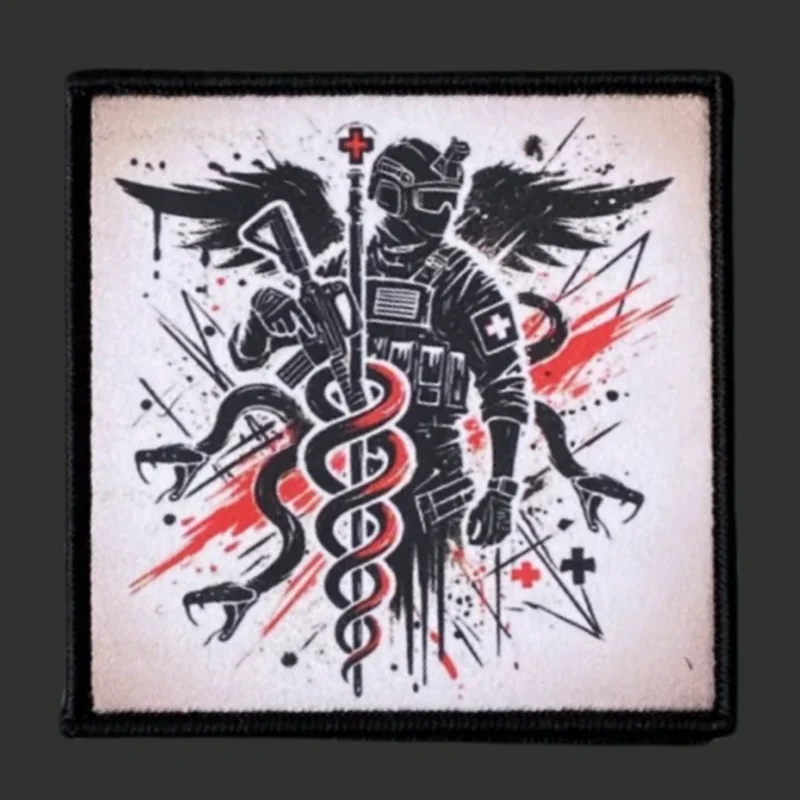 Parche para equipo médico, tácticas militares, insignia de moral, impresión de gancho y bucle, mochila, accesorios de decoración de ropa, pegatinas, brazalete - imagen 2