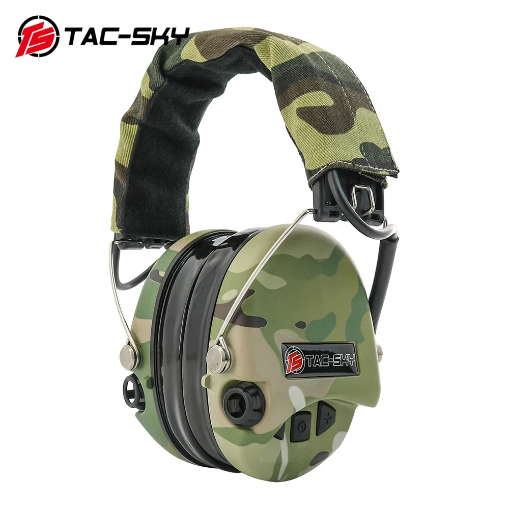 TAC-SKY Sordin Supreme Pro orejeras tácticas de silicona protección auditiva electrónica auriculares de tiro camuflaje MC - imagen 3