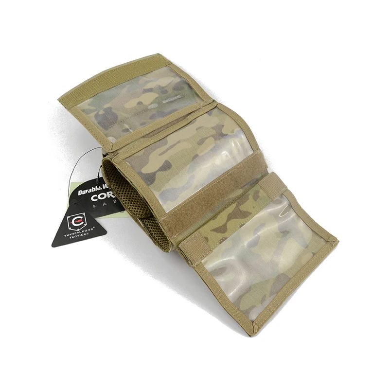 Funda táctica nailon 500D para paintball mapa bolsillo con cremallera - imagen 5