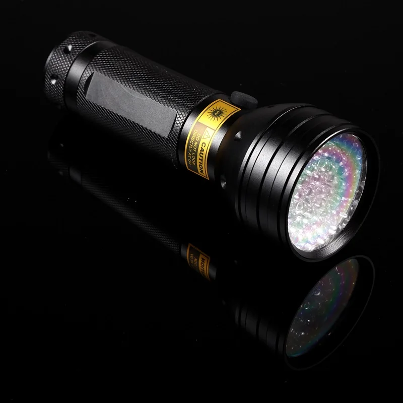 Luz UV LED de 51 leds, linterna UV de 395-400nm, Detector de fugas de escorpión, Tinea, manchas de mascotas, marcador de tinta Invisible - imagen 4