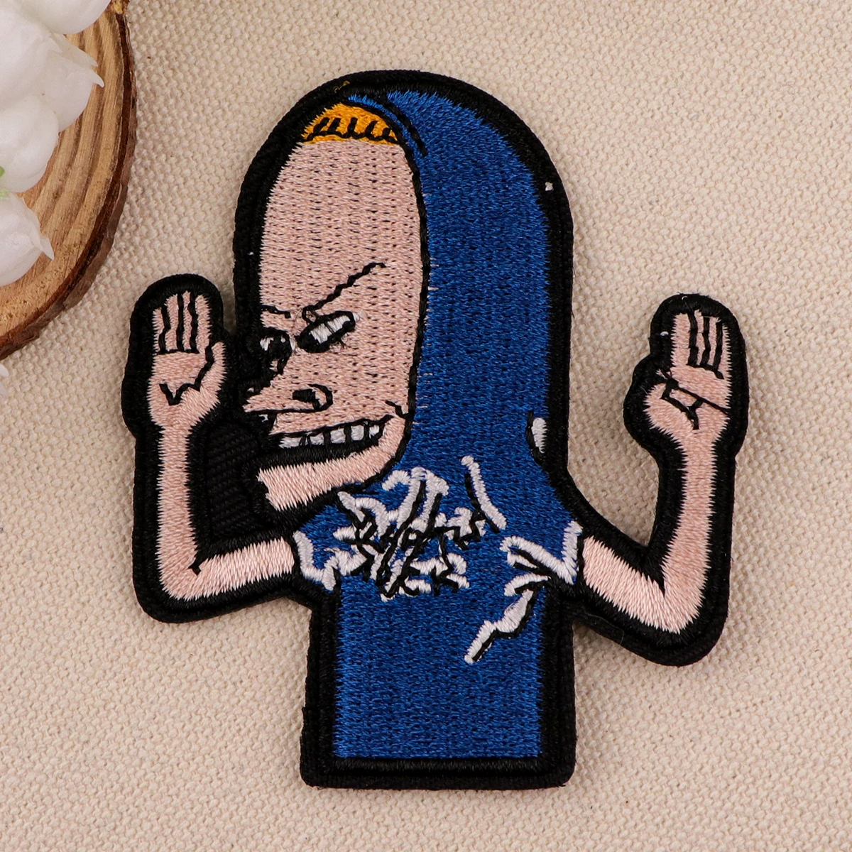 Parche bordado de personaje de dibujos animados, parches divertidos para planchar para ropa, parches termoadhesivos para ropa, insignias para coser DIY - imagen 5