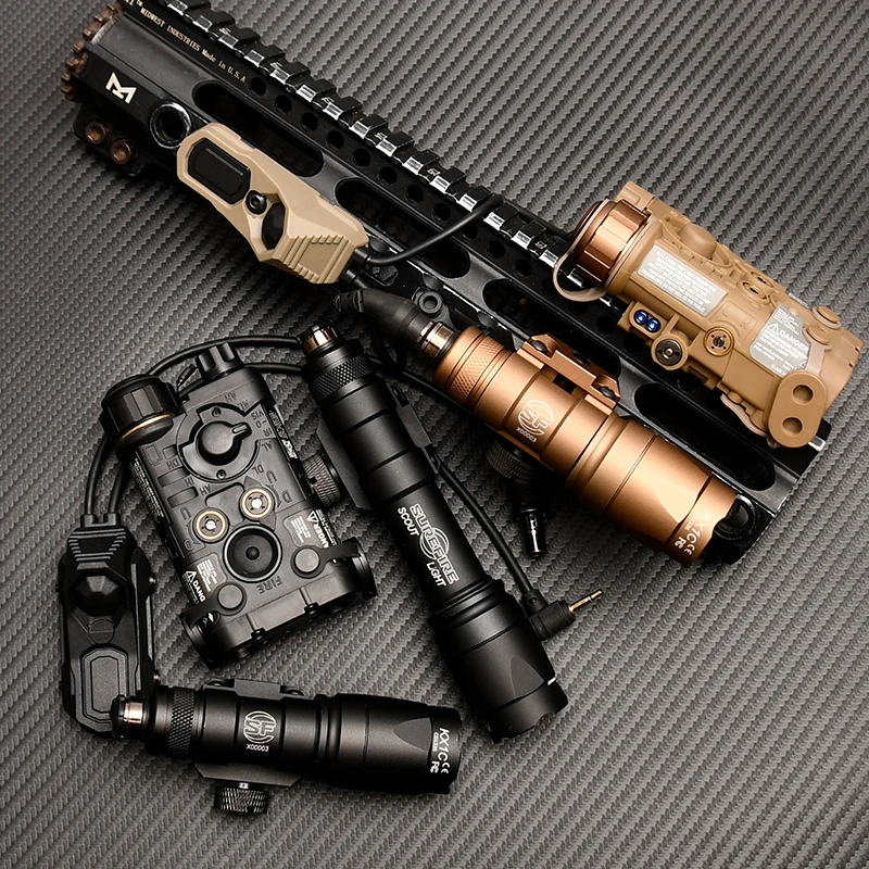 Airsoft L3 NGAL verde/IR mira láser Surefir M300 M600 linterna LED AXON interruptor trasero de Control Dual con caja de almacenamiento traje - imagen 5