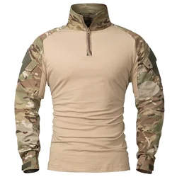 Camisa táctica manga larga Ripstop – Combate con cremallera Airsoft