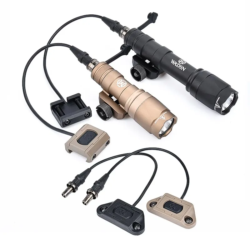 WADSN linterna táctica M300 M600, luz de explorador de caza al aire libre, de doble presión interruptor remoto, interruptores ModButton, compatible con Keymod m-lok - imagen 5